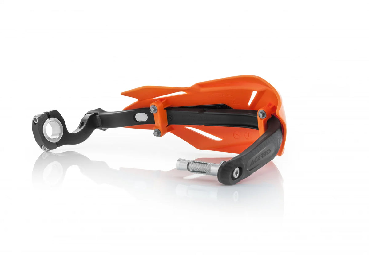 Acerbis X-FACTORY Hand Guards - Orange/White - Universal