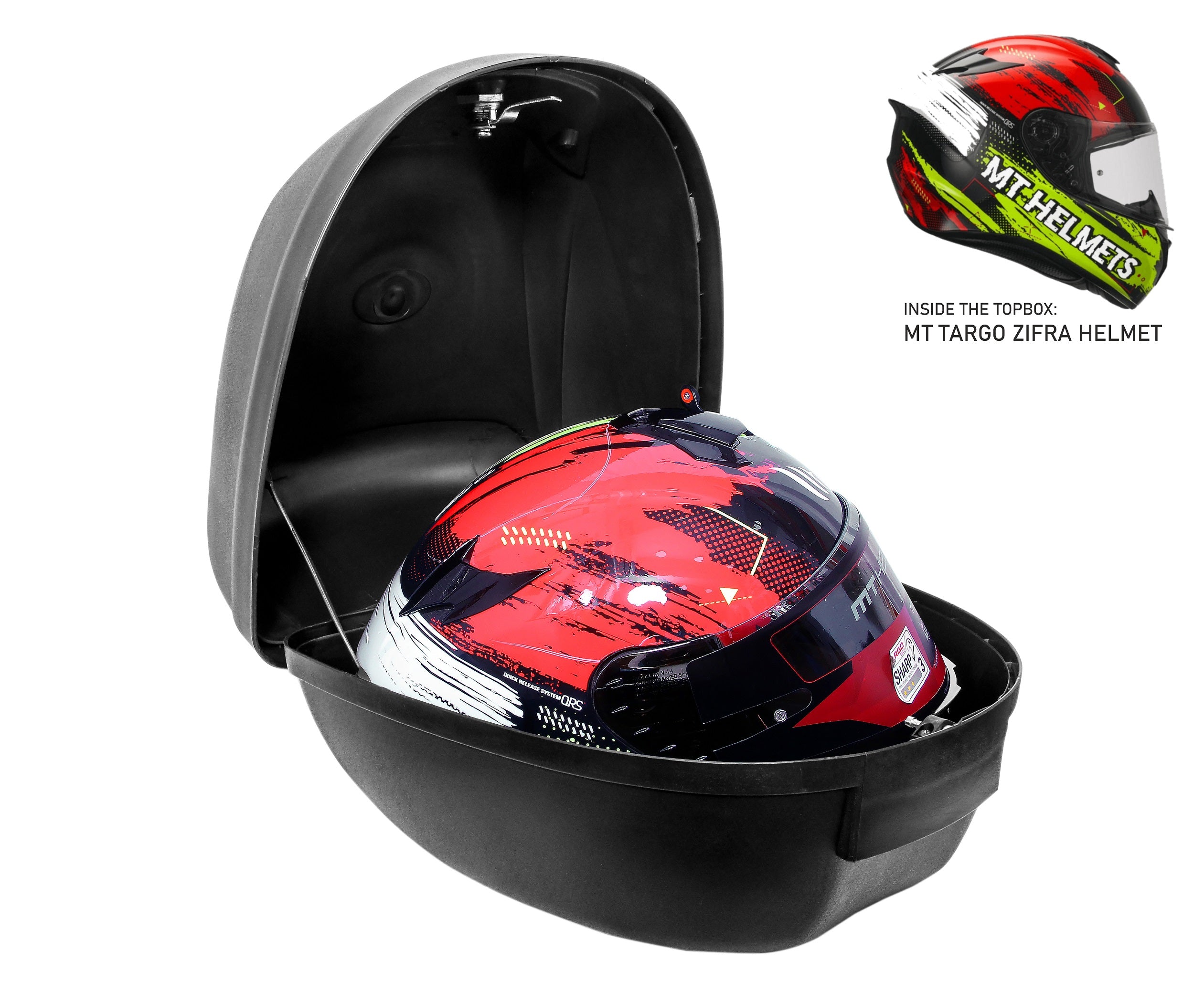 ASG SG-28 28L Motorcycle Top Box | Full-Face Helmet Storage