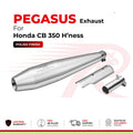 RRP Pegasus Exhaust for Honda H'ness CB350 | Black & Polish | SS304 Stainless Steel