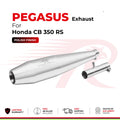 RRP Pegasus Black Exhaust for Honda H'ness CB350 (RS) | SS304 Black & Stainless Steel
