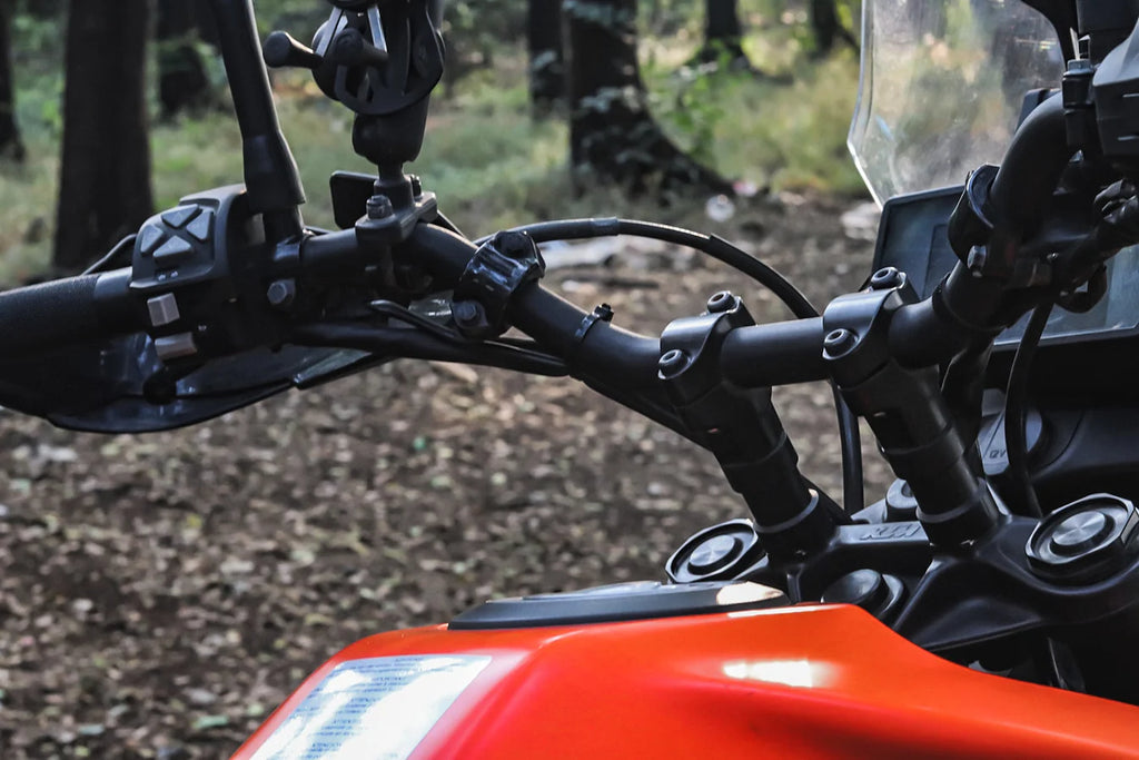 KTM Adventure 390 (Old) Handlebar Risers with Longer Clutch Cable - 2 Inch