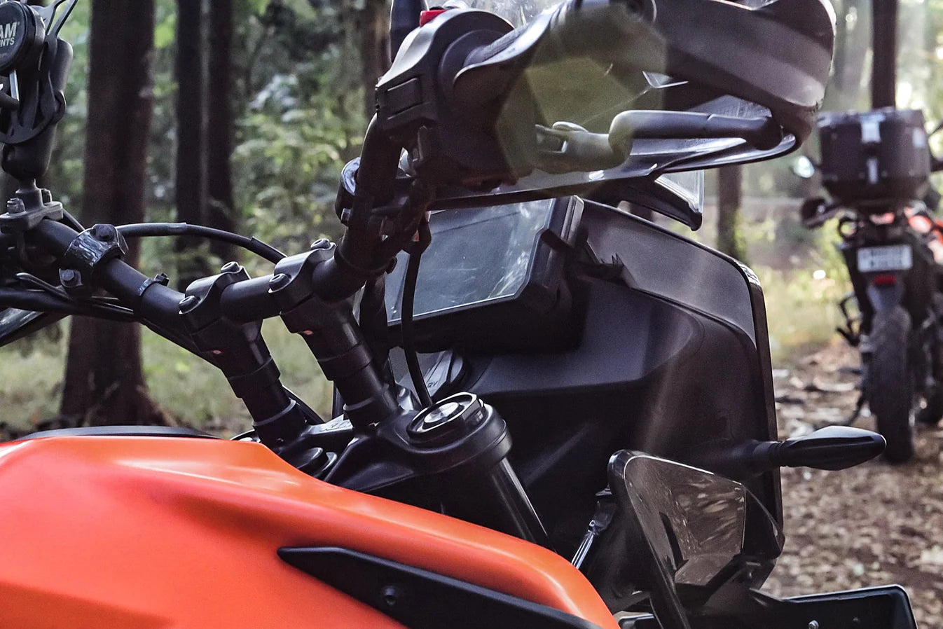 KTM Adventure 390 (Old) Handlebar Risers with Longer Clutch Cable - 2 Inch