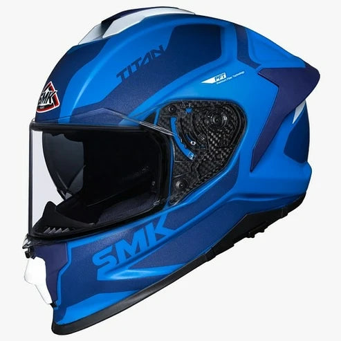 SMK Titan Arok Full Face Helmet | ECE 22.06, DOT & ISI Certified GRPS (MA551)
