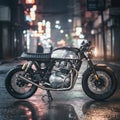 Royal Enfield Interceptor / Continental GT 650 2x1 Full System Exhaust - Slim Can (2 O2 Sensors)