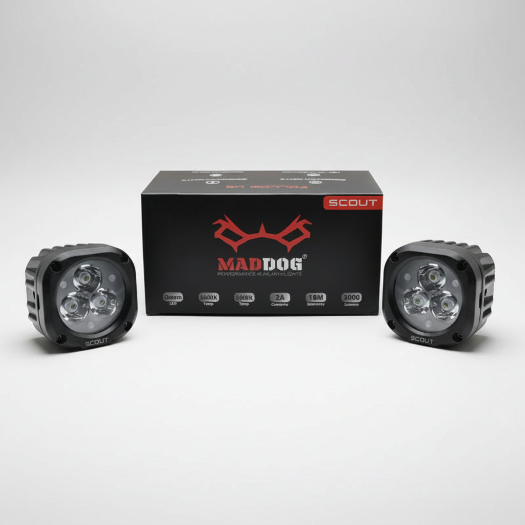 MADDOG Scout Auxiliary Lights – 3,000 Lumens Pair