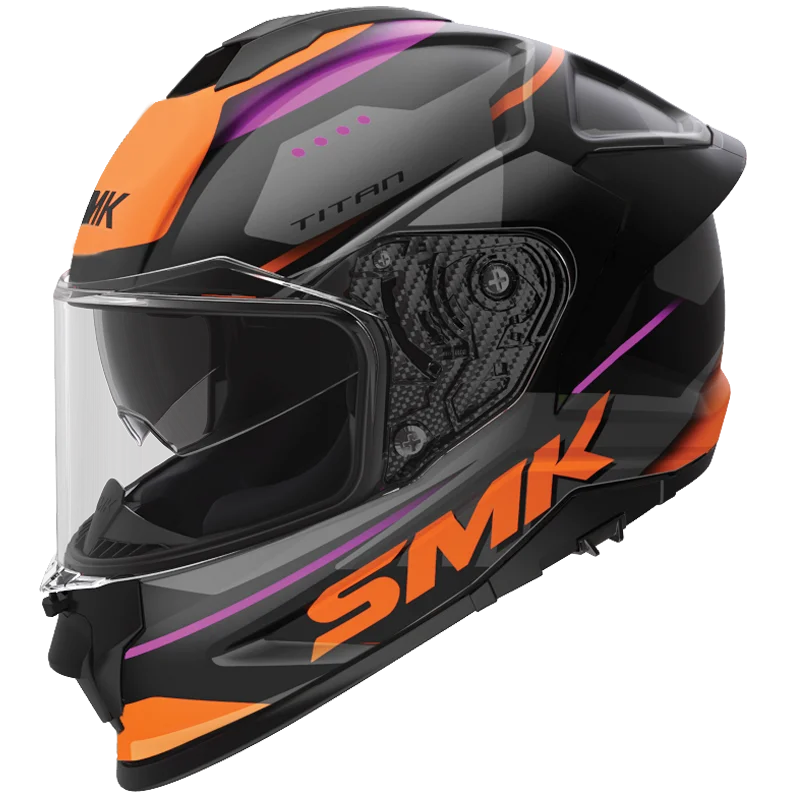 SMK Titan Sporter Full Face Helmet | ECE 22.06, DOT & ISI Certified GRPS (GL279)