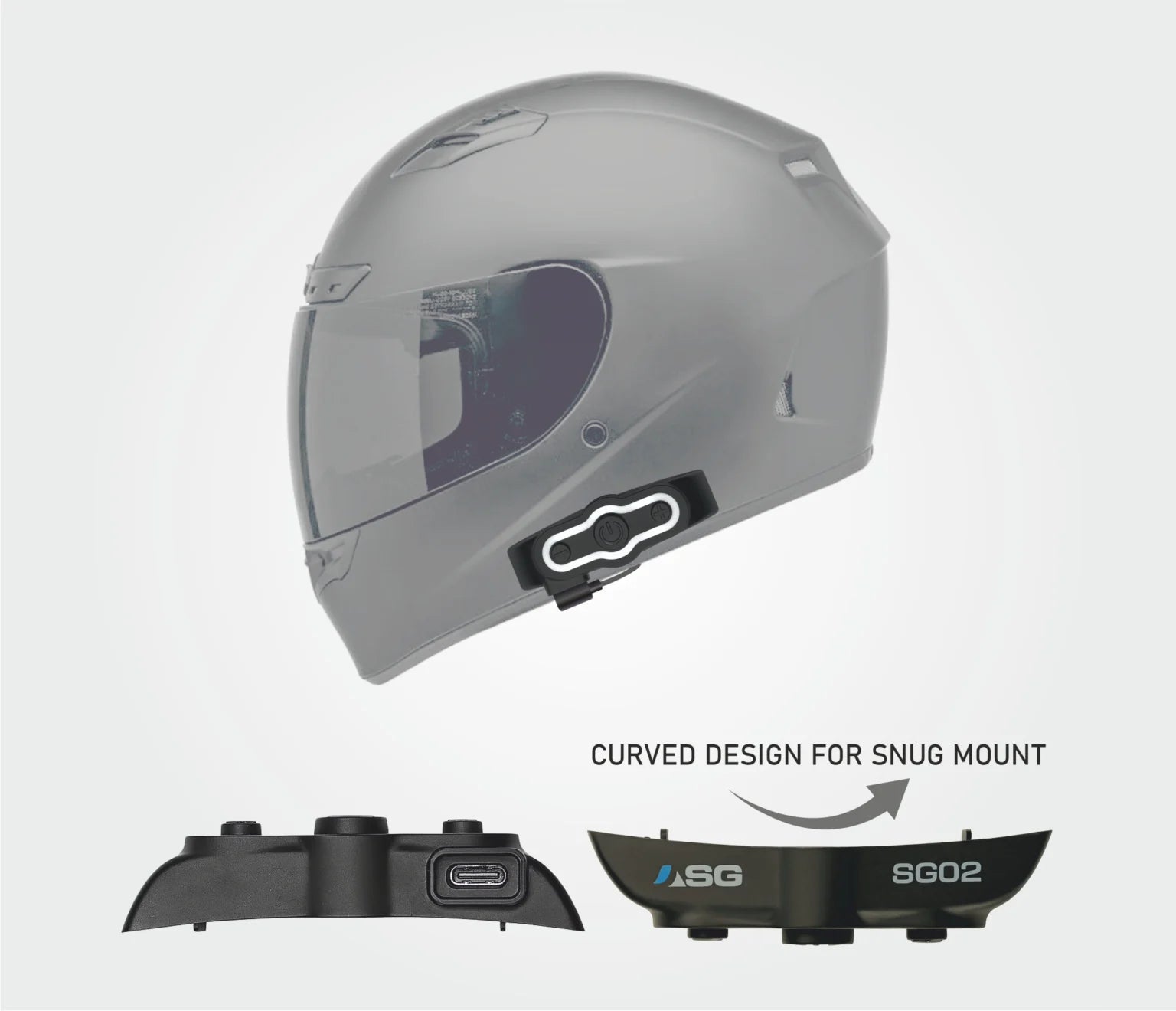 ASG SG-02 Bluetooth Helmet Headset - TTT Moto