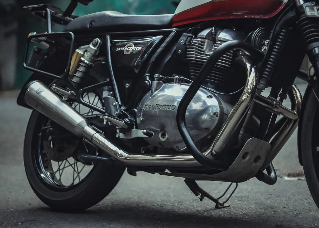 Royal Enfield Interceptor / Continental GT 650 Crash Guards (Fits 2x2 & 2x1) - Black