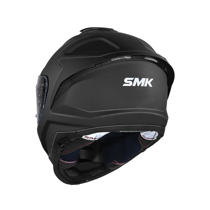 SMK Titan Solid Full Face Helmet | ECE 22.06, DOT & ISI Certified Matt Black (MA200)