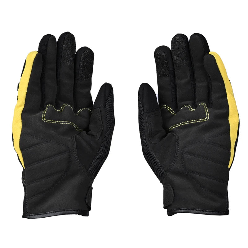 Reise Strada Yellow Motorcycle Riding Gloves