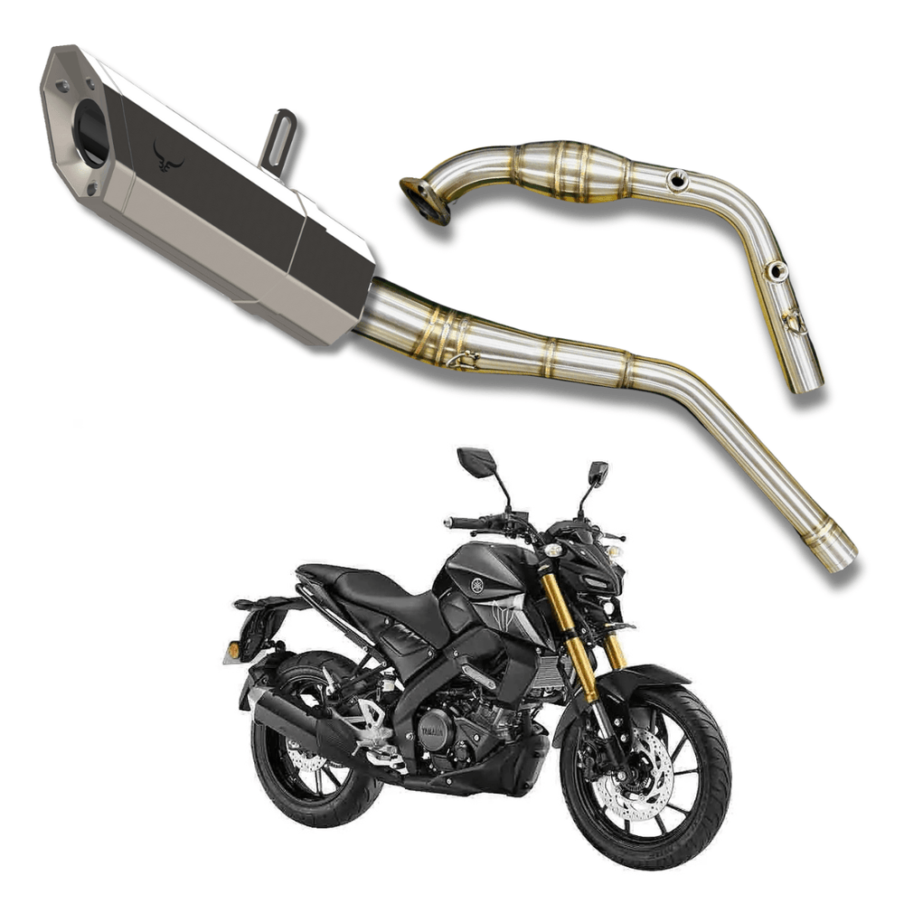 Barrel Rogue 2.0 Slip-On Exhaust for Yamaha MT-15 V1 & V2 | SS304 Performance Exhaust