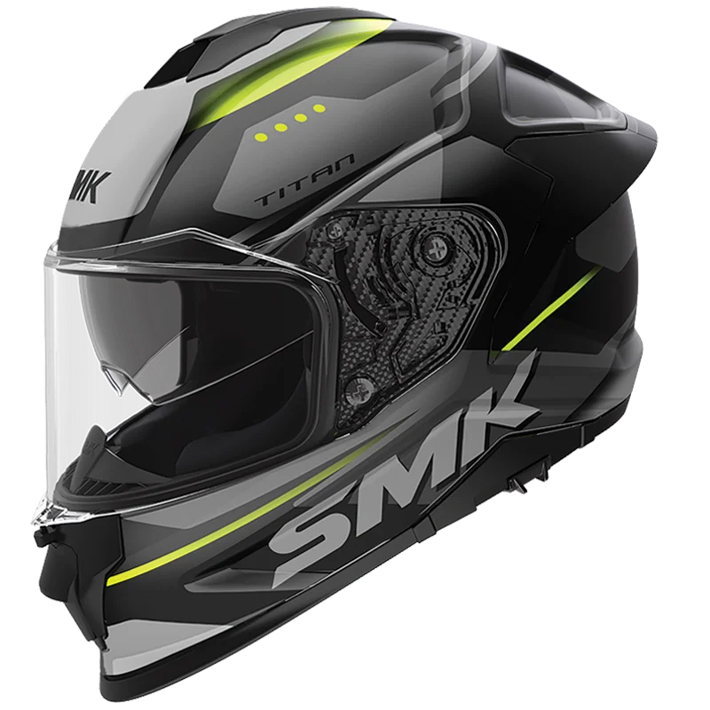 SMK Titan Sporter Full Face Helmet | ECE 22.06, DOT & ISI Certified GRPS (GL264)