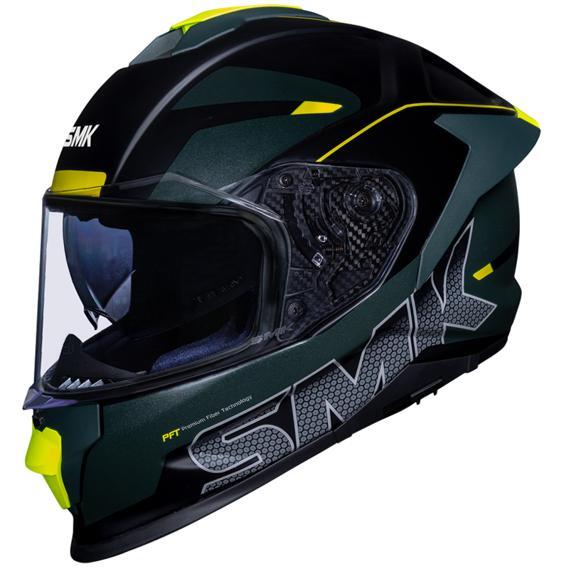 SMK Titan Firefly Full Face Helmet | ECE 22.06, DOT & ISI Certified GRPS (MA284)