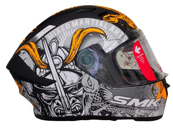SMK Stellar Samurai Full Face Helmet | ECE 22.06 Certified | (MA276)