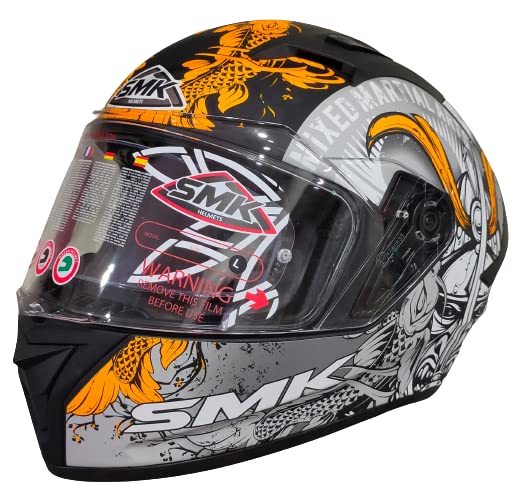 SMK Stellar Samurai Full Face Helmet | ECE 22.06 Certified | (MA276)