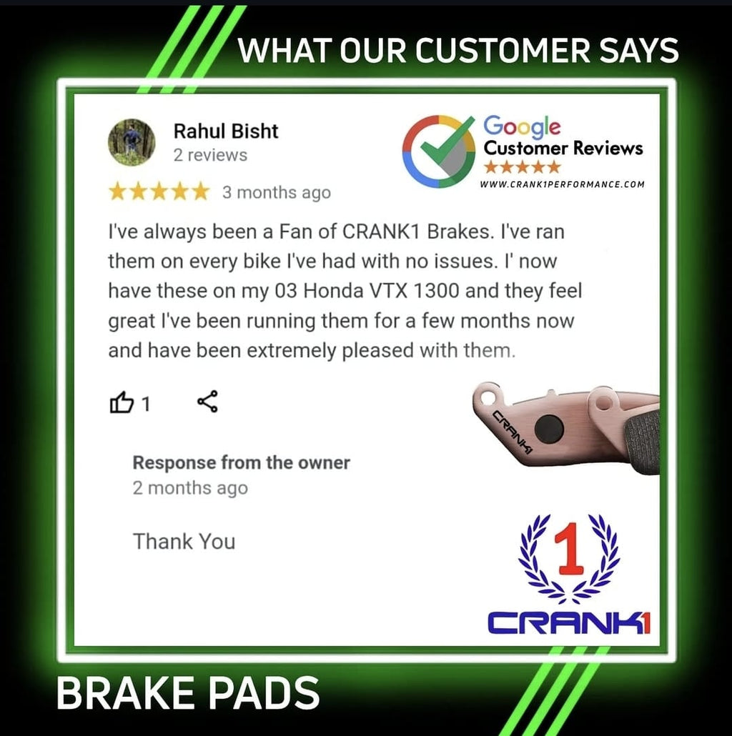 Sintered Brake Pads For Bajaj Pulsar 220 - Front - CB181 - 1 Set - CRANK1