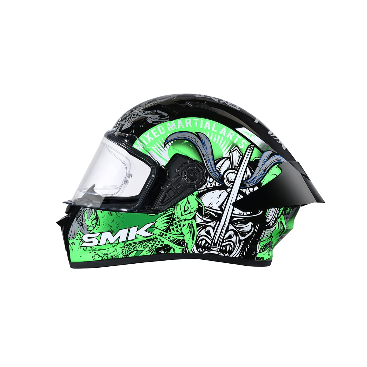 SMK Stellar Samurai Full Face Helmet | ECE 22.06 Certified | (MA268)