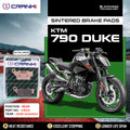Sintered Brake Pads For KTM 790 Duke (2018 Onwards) - Rear - CB312 - 1 Set - CRANK1