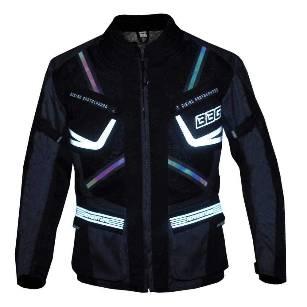 Biking Brotherhood BBG Indiana Adventure Riding Jacket (with Chest Gaurd) – Motorcycle Riding Jacket image 6