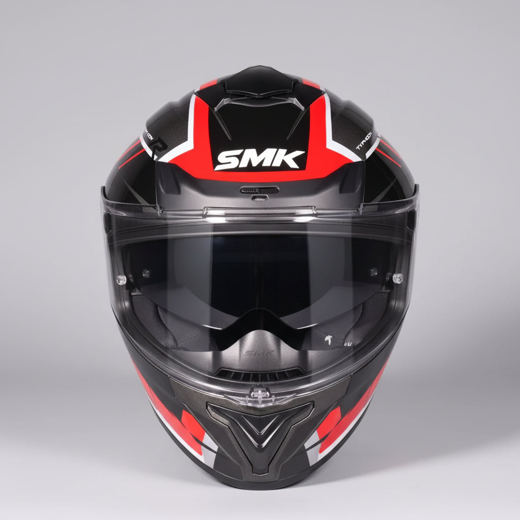 SMK Typhoon Aerot Full Face Helmet – ECE 22.06, ISI & DOT Certified Graphic (MA632)
