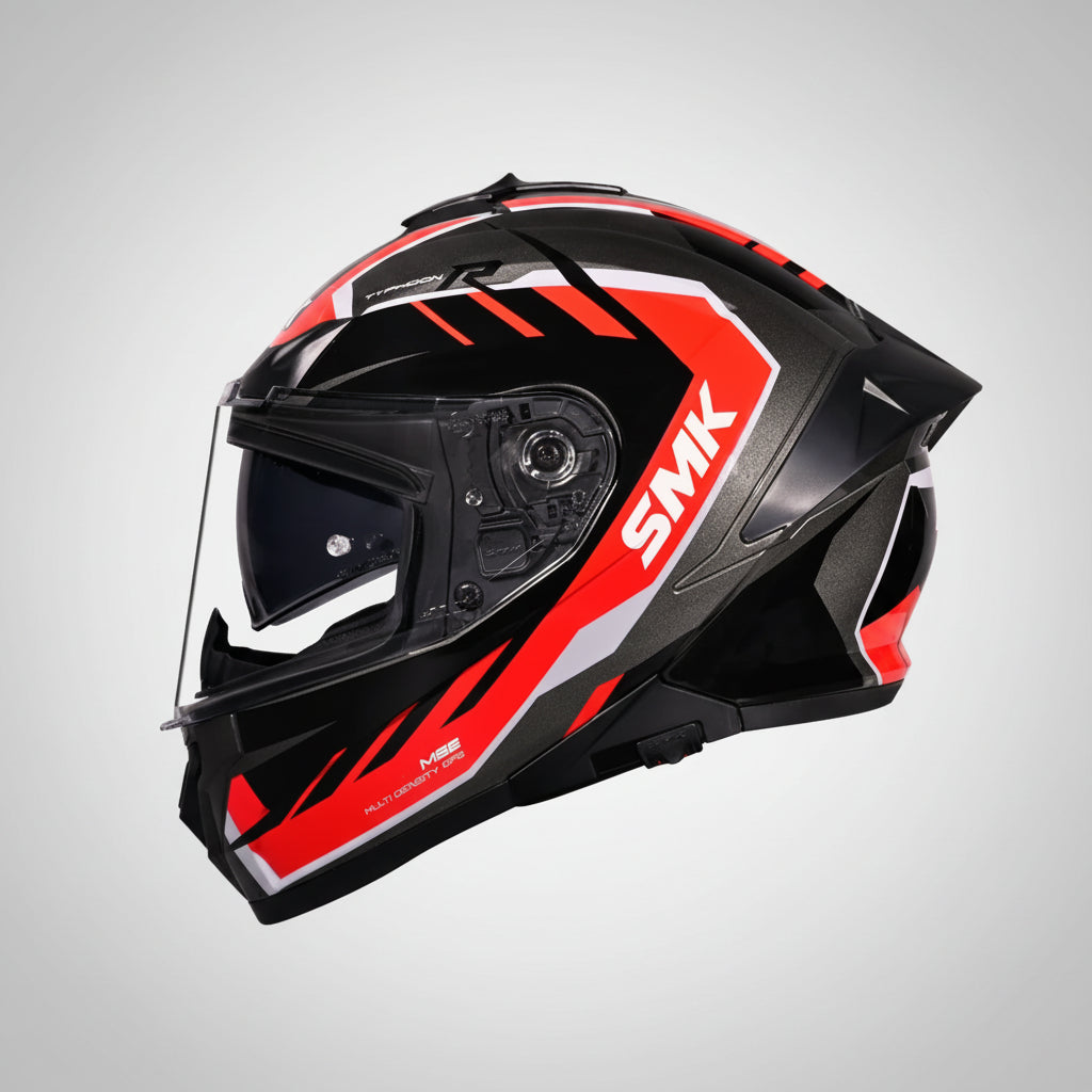SMK Typhoon Aerot Full Face Helmet – ECE 22.06, ISI & DOT Certified Graphic (MA632)