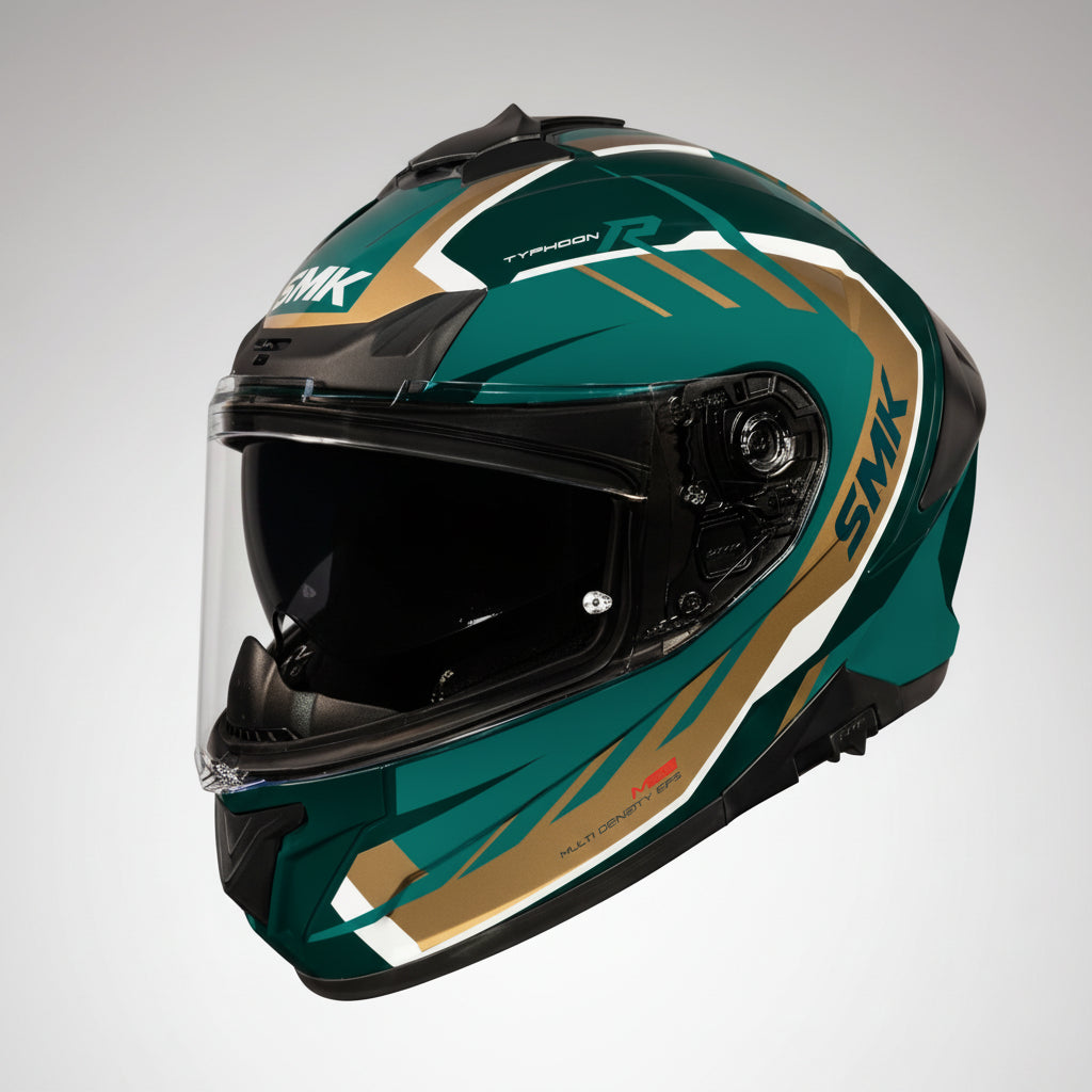 SMK Typhoon Aerot Full Face Helmet – ECE 22.06, ISI & DOT Certified Graphic (MA878)