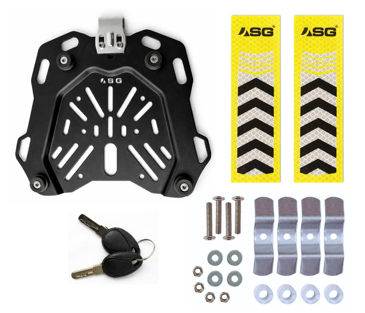 ASG AG45 45L Aluminium Motorcycle Top Box – White