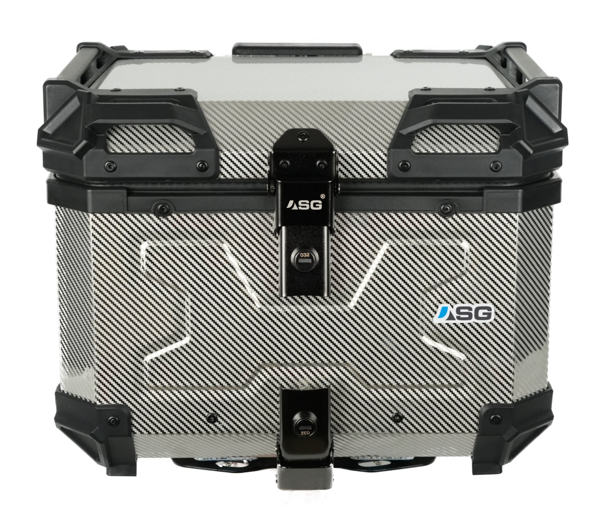 ASG AG45 45L Aluminium Top Box – Carbon Fibre Chrome