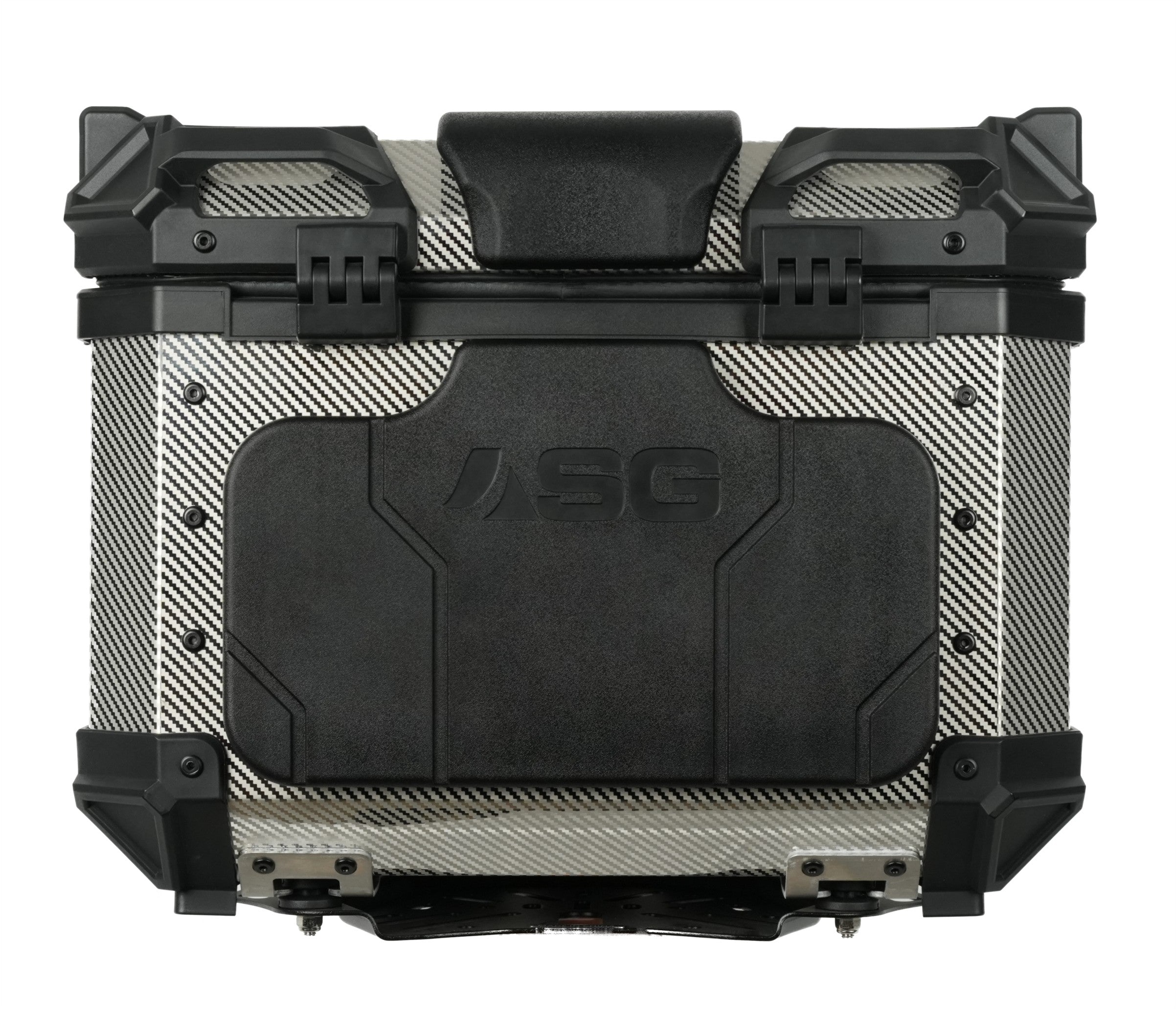 ASG AG45 45L Aluminium Top Box – Carbon Fibre Chrome