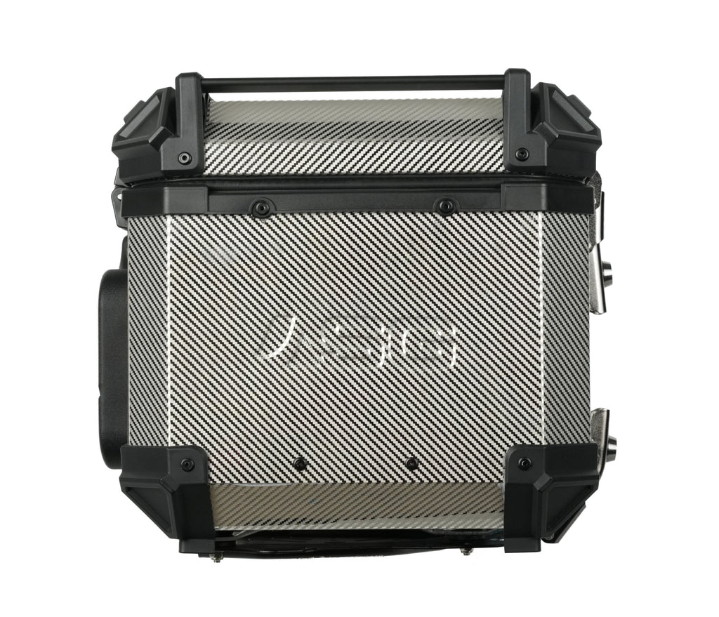 ASG AG45 45L Aluminium Top Box – Carbon Fibre Chrome