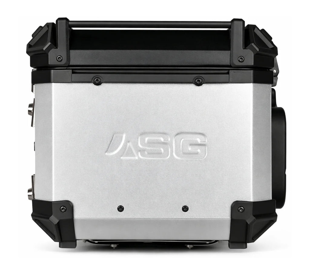 ASG AG45 45L Aluminium Motorcycle Top Box – Silver