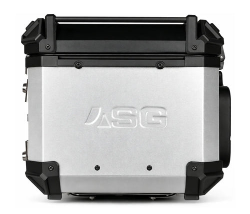 ASG AG45 45L Aluminium Motorcycle Top Box – Silver
