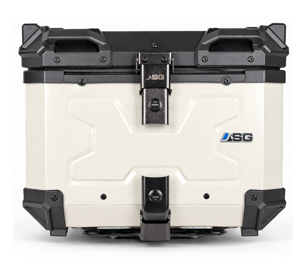 ASG AG45 45L Aluminium Motorcycle Top Box – White