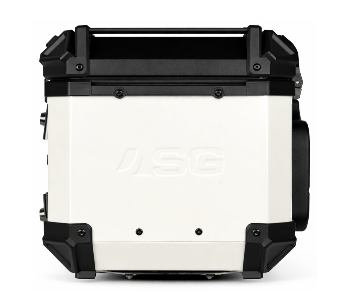 ASG AG45 45L Aluminium Motorcycle Top Box – White
