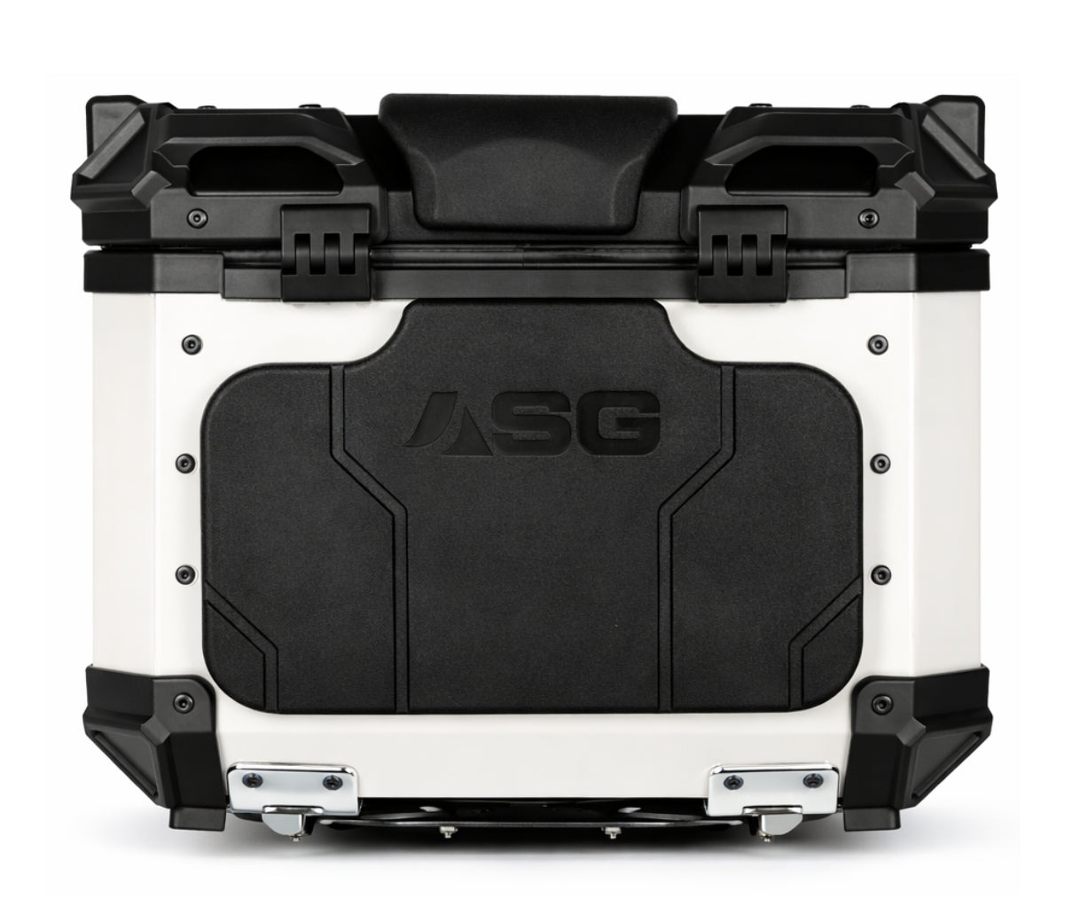 ASG AG45 45L Aluminium Motorcycle Top Box – White