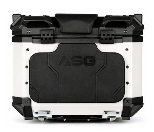 ASG AG45 45L Aluminium Motorcycle Top Box – White