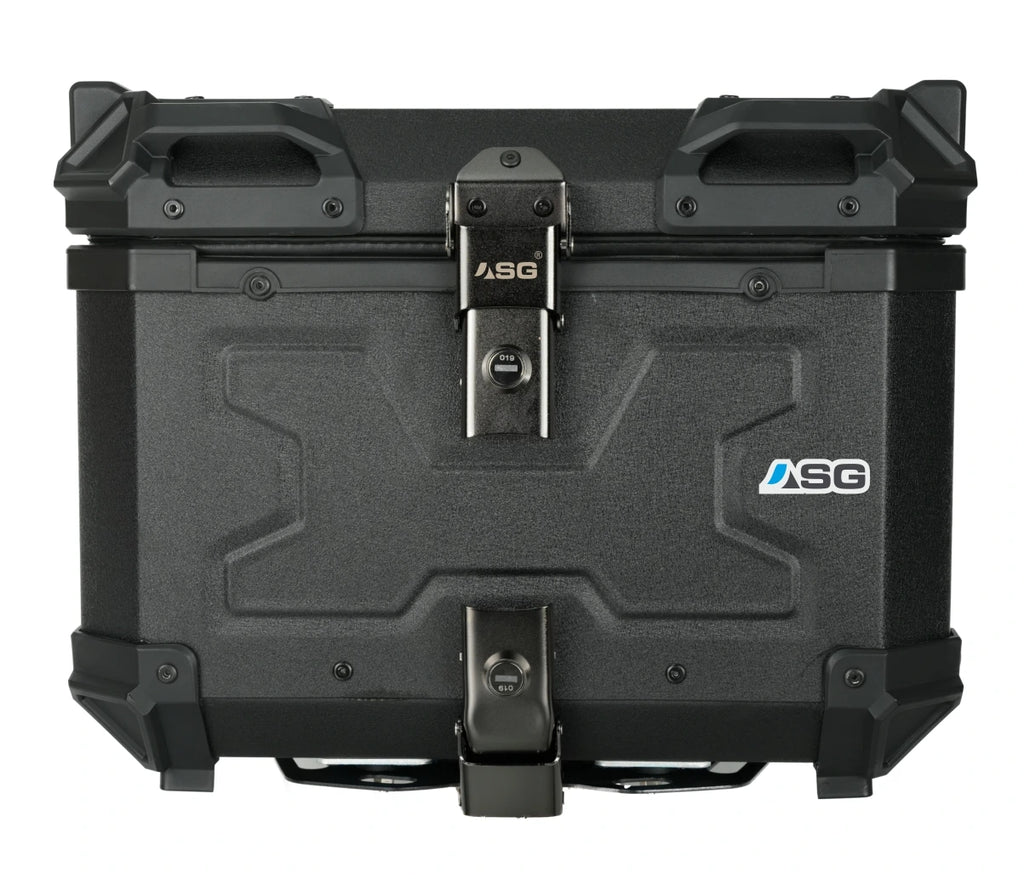 ASG AG45 45L Aluminium Top Box – Carbon Fibre Black