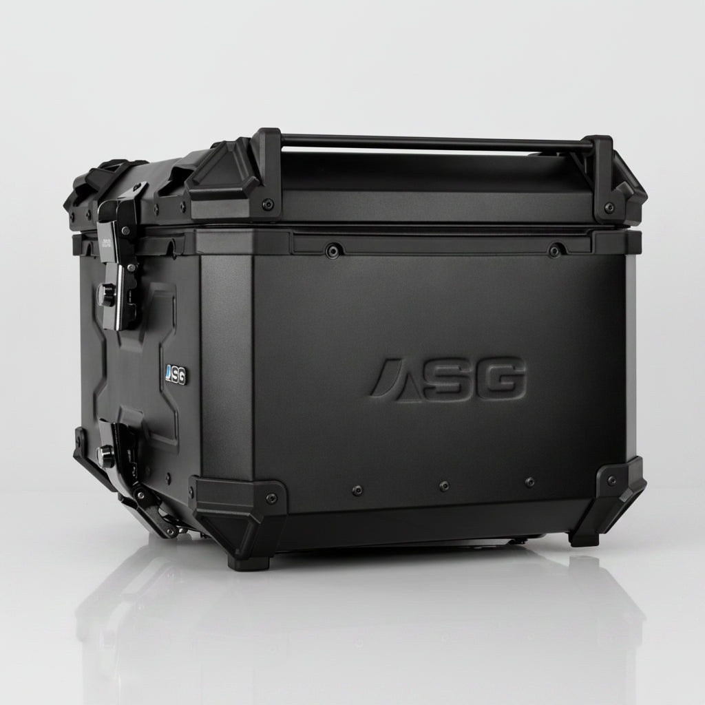 ASG AG55 55L Aluminium Motorcycle Top Box – Black