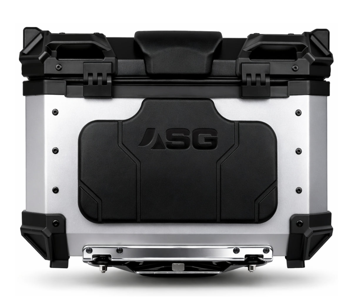 ASG AG55 55L Aluminium Motorcycle Top Box – Silver