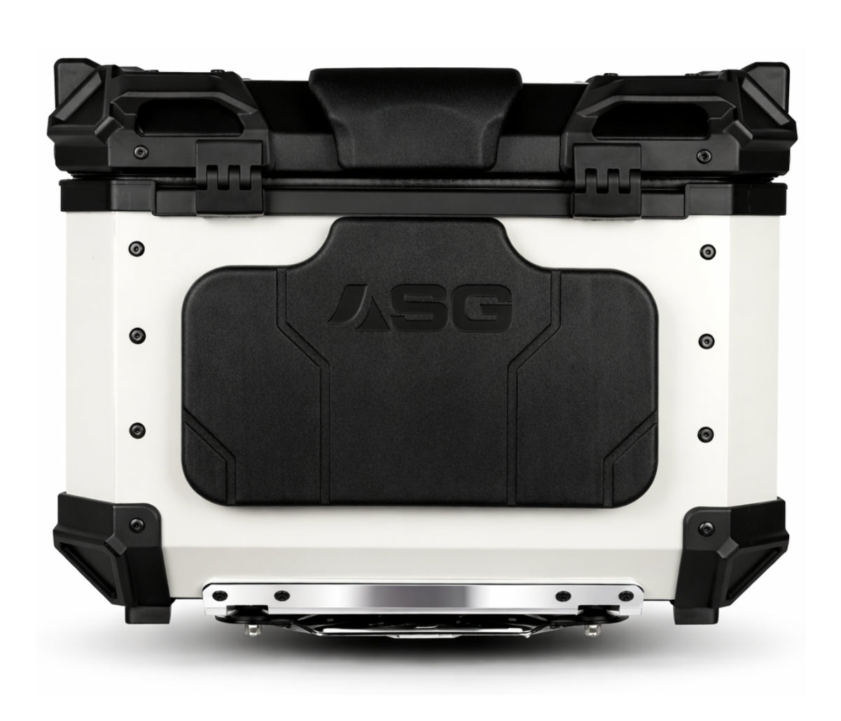 ASG AG55 55L Aluminium Motorcycle Top Box – White