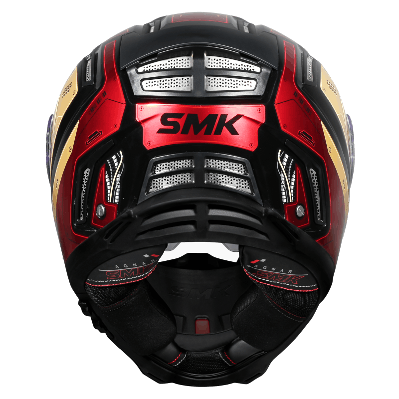 SMK Agnar Cyborg Full Face Helmet | ECE 22.06 Certified Motorcycle Helmet | GRPS (GL237)