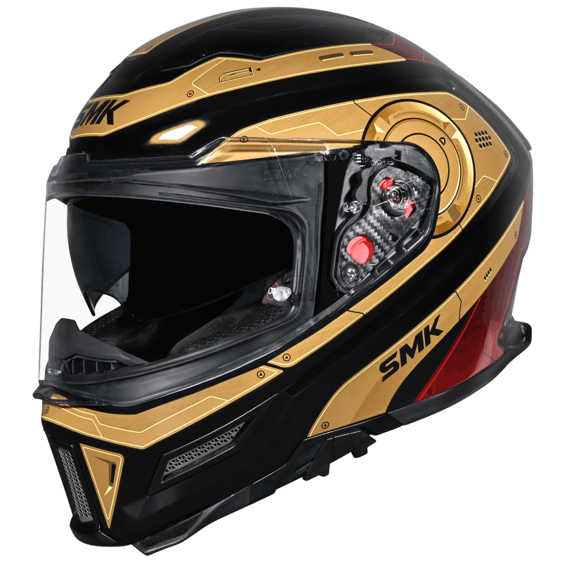SMK Agnar Cyborg Full Face Helmet | ECE 22.06 Certified Motorcycle Helmet | GRPS (GL237)