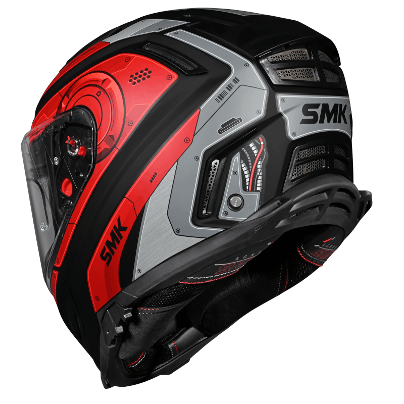 SMK Agnar Cyborg Full Face Helmet | ECE 22.06 Certified Motorcycle Helmet | GRPS (MA263)