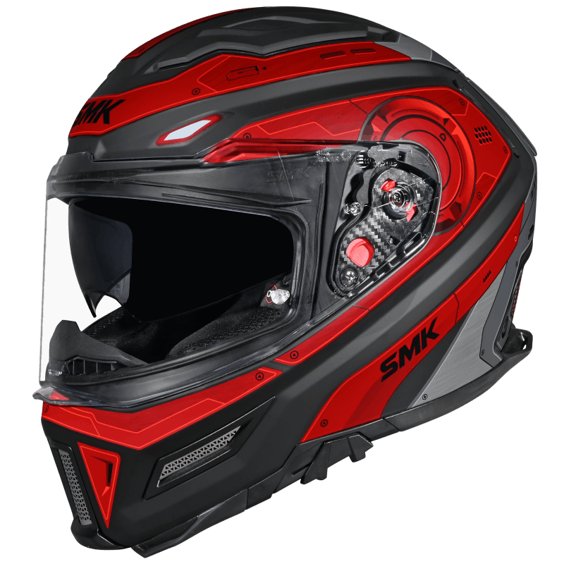 SMK Agnar Cyborg Full Face Helmet | ECE 22.06 Certified Motorcycle Helmet | GRPS (MA263)