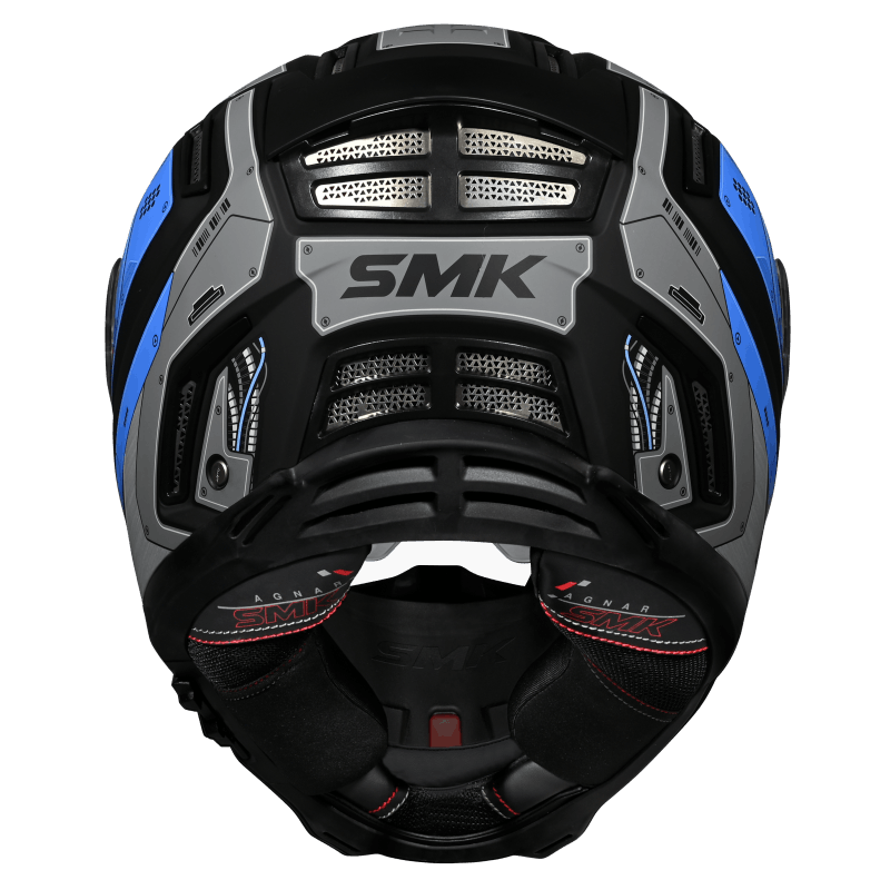 SMK Agnar Cyborg Full Face Helmet | ECE 22.06 Certified Motorcycle Helmet |GRPS (MA265)