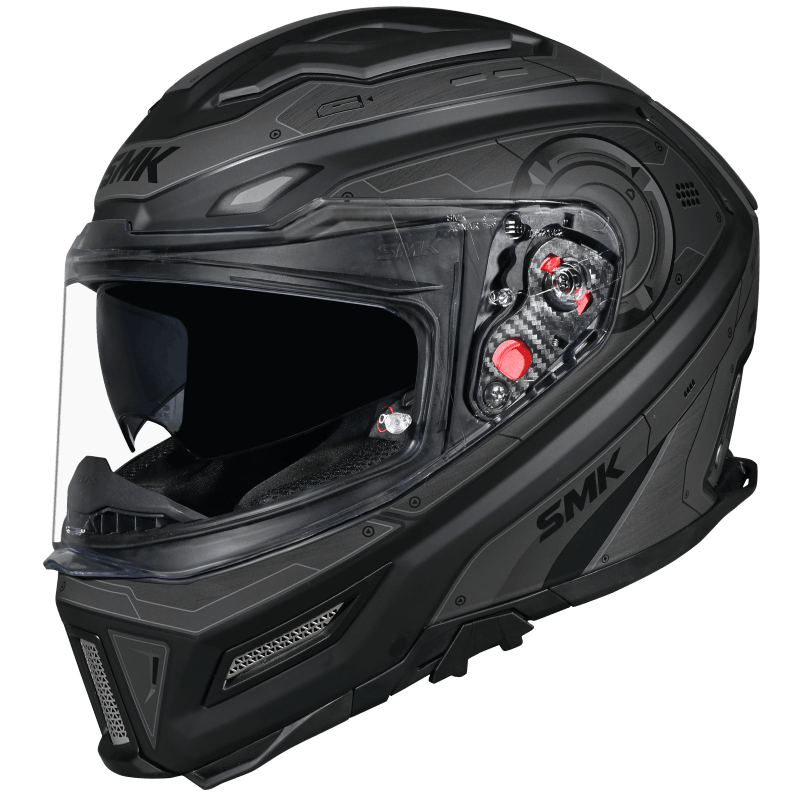 SMK Agnar Cyborg Full Face Helmet | ECE 22.06 Certified Motorcycle Helmet | GRPS (MA266)