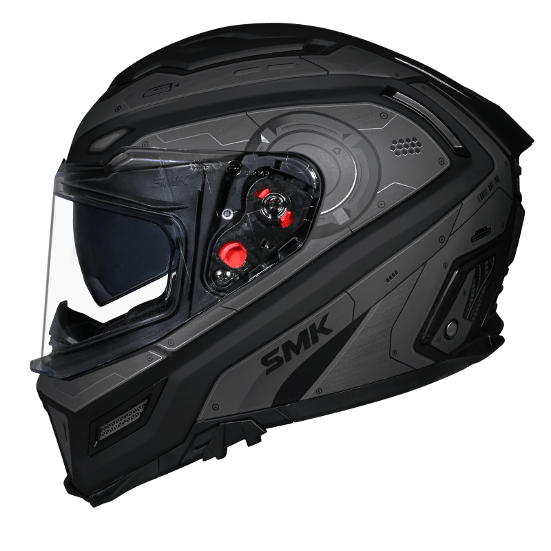SMK Agnar Cyborg Full Face Helmet | ECE 22.06 Certified Motorcycle Helmet | GRPS (MA266)