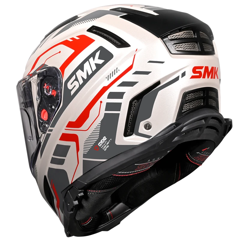 SMK Agnar Tektron Full Face Helmet | ECE 22.06 Certified | GRPS (GL163)