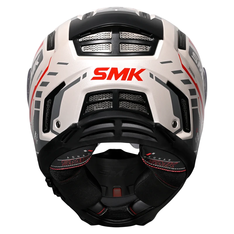 SMK Agnar Tektron Full Face Helmet | ECE 22.06 Certified | GRPS (GL163)