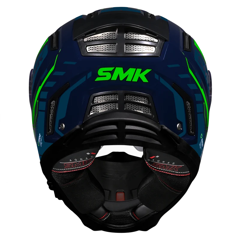 SMK Agnar Tektron Full Face Helmet | ECE 22.06 Certified | GRPS (MA558)